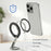T5 Single-Sided Magnetic Desktop Phone Holder Metal Free Rotation Foldable Cellphone Stand for iPhone 16 / 16 Plus / 16 Pro / 16 Pro Max - 7