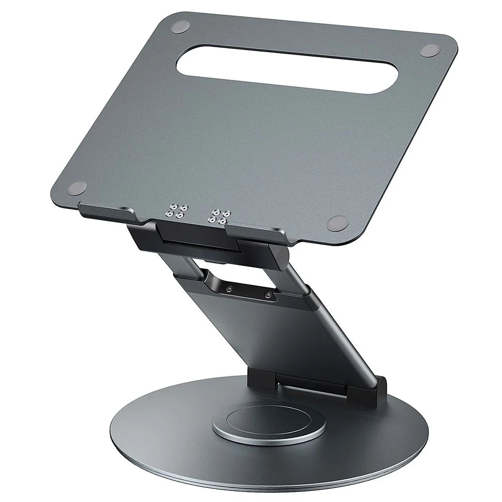 AS018-XS Tablet Stand Adjustable Tablet Holder 360 Degree Rotating Desk Stand for 10-17 inch Device - Grey - 1