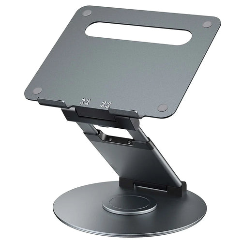 AS018-XS Tablet Stand Adjustable Tablet Holder 360 Degree Rotating Desk Stand for 10-17 inch Device - Grey - 1