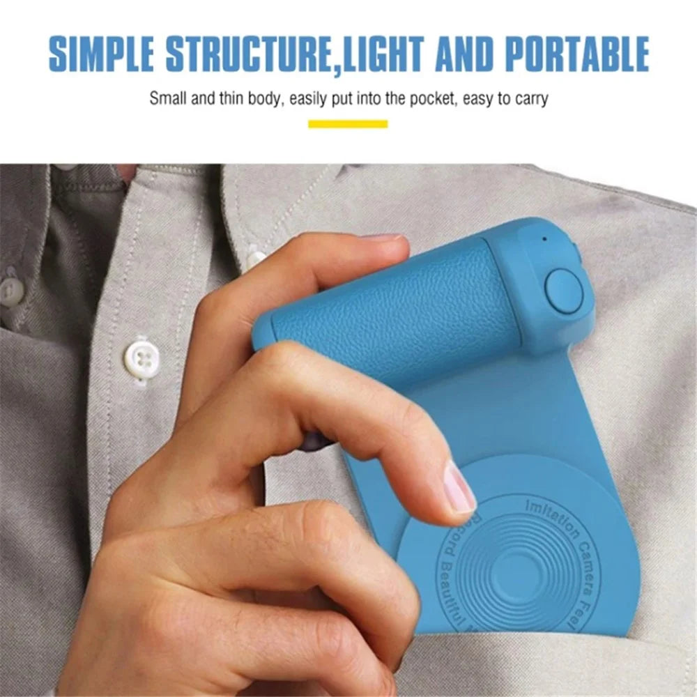 Magnetic Phone Holder Selfie Shutter Grip Handle Wireless Charger / iPhone 16 / 16 Plus / 16 Pro / 16 Pro Max - Green - 5