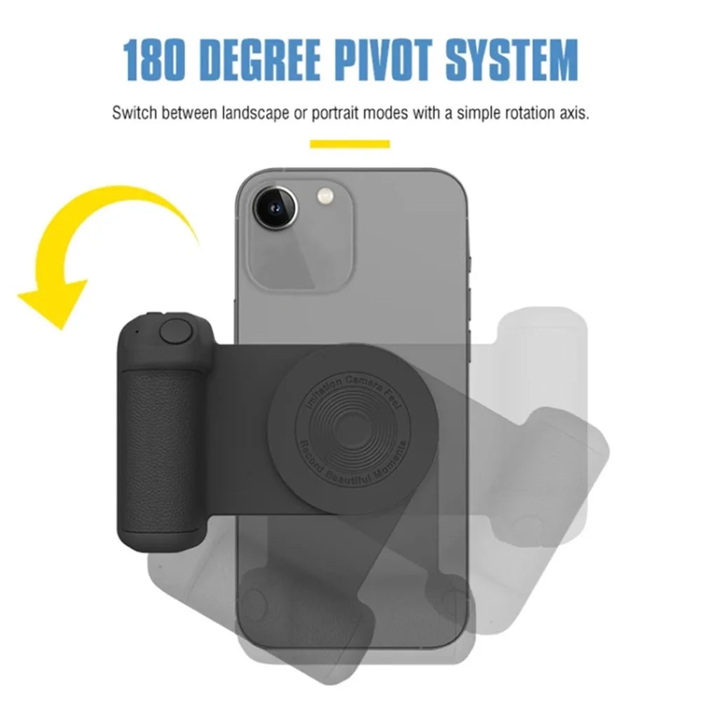 Magnetic Phone Holder Selfie Shutter Grip Handle Wireless Charger / iPhone 16 / 16 Plus / 16 Pro / 16 Pro Max - Green - 7