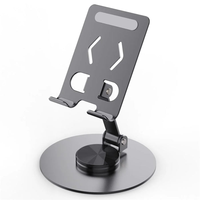 YY-027 Desktop Phone Bracket Stand 360° Rotation Foldable Desktop Holder Tablet Stand - Grey - 1