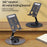 YY-027 Desktop Phone Bracket Stand 360° Rotation Foldable Desktop Holder Tablet Stand - Grey - 2