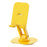 WEKOME Life Series WA-SL03 Foldable Phone Stand ABS+Silicone Rotatable Desktop Cradle Dock - Yellow - 1