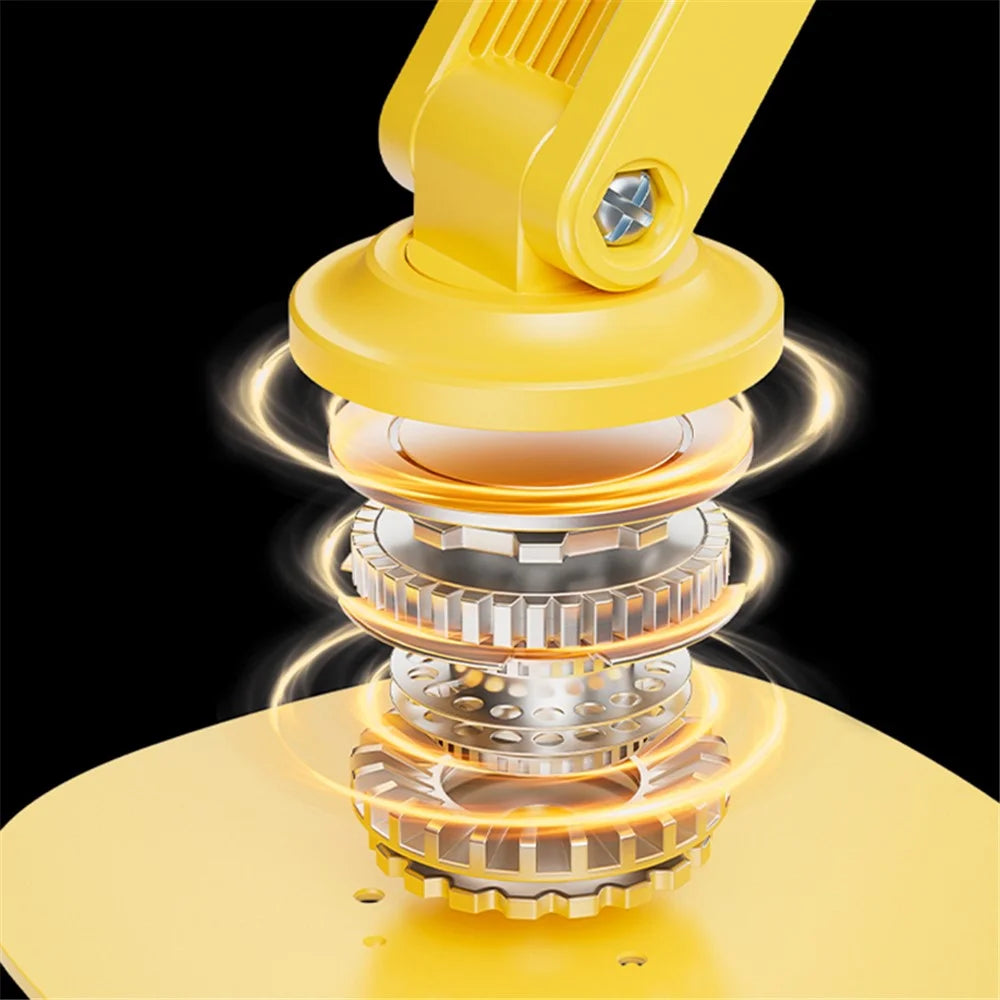 WEKOME Life Series WA-SL03 Foldable Phone Stand ABS+Silicone Rotatable Desktop Cradle Dock - Yellow - 5