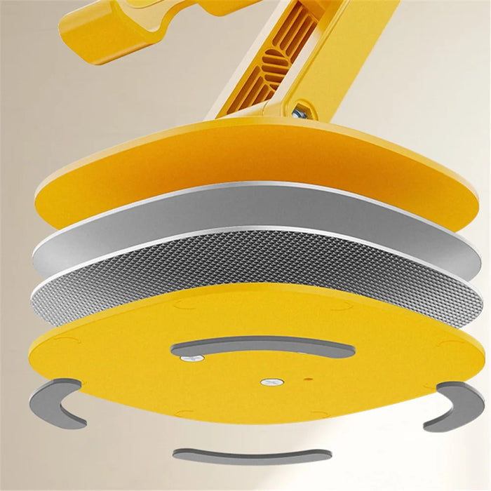 WEKOME Life Series WA-SL03 Foldable Phone Stand ABS+Silicone Rotatable Desktop Cradle Dock - Yellow - 6