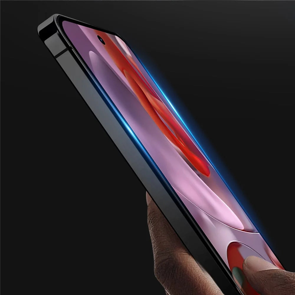 DUX DUCIS For Google Pixel 9a Glass Film   Full Screen Protector 2.5D Flat Screen Medium Alumina Glass HD Clear Film - Black - 3