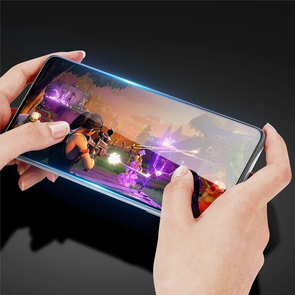 DUX DUCIS For Google Pixel 9a Glass Film   Full Screen Protector 2.5D Flat Screen Medium Alumina Glass HD Clear Film - Black - 6