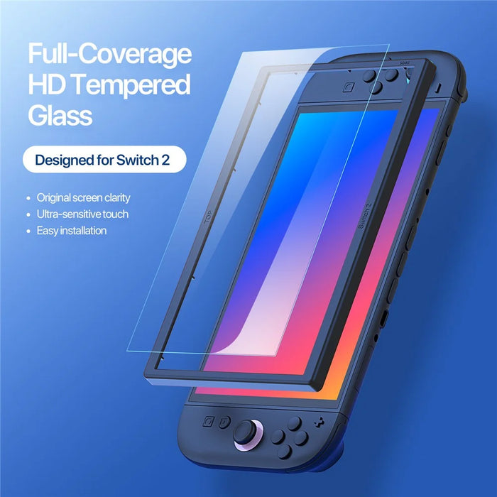 DUX DUCIS For Nintendo Switch 2 Screen Protector  HD Full Coverage Tempered Glass with Alignment Tool - Clear - 3