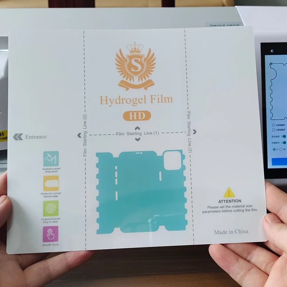 50 Pcs TPU Hydrogel Film 360° Full Coverage Screen Protector Cuttable Scratch Resistant Film - HD - 3