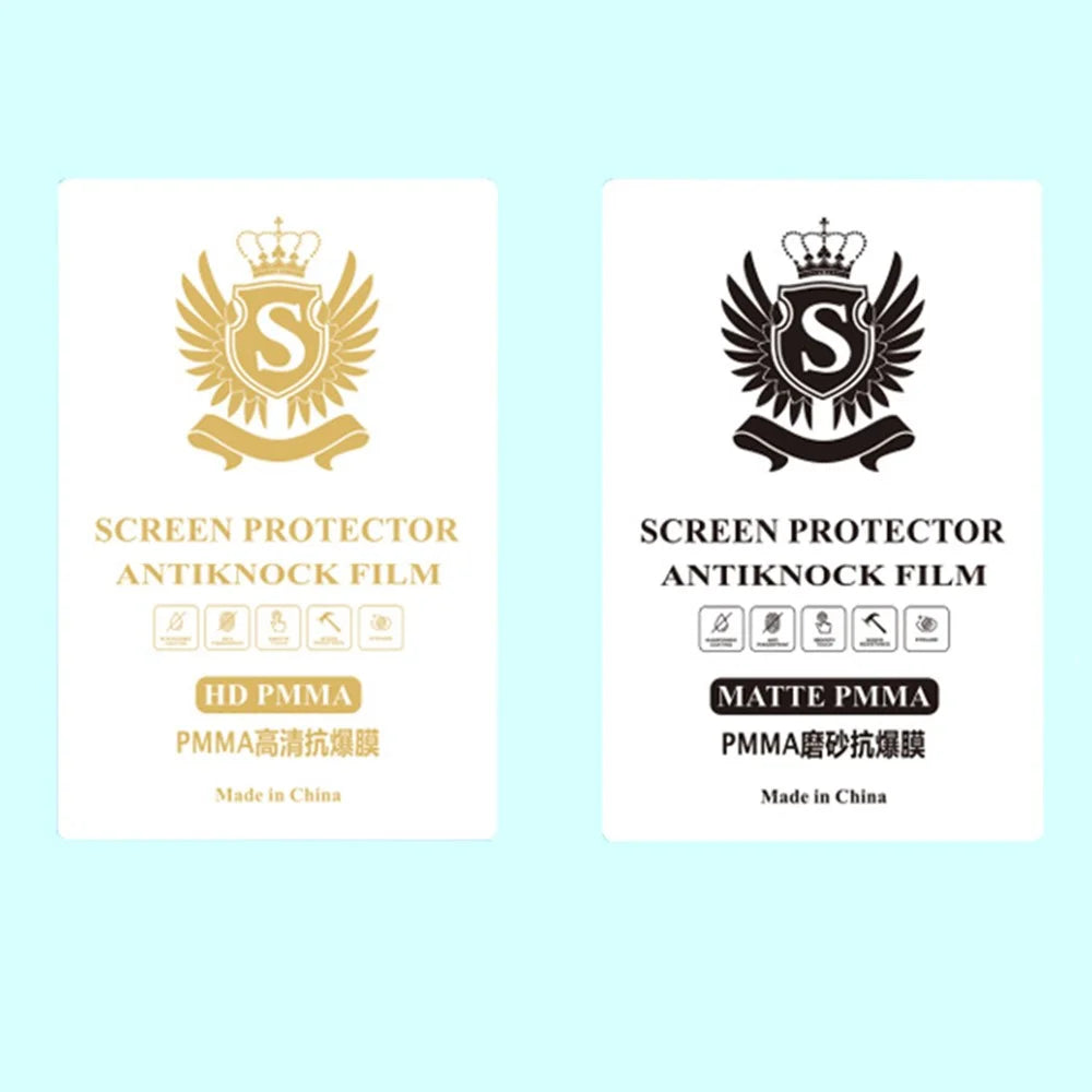 50 Pcs PMMA Anti-Explosion Film 4-Layer Thickened Cuttable Screen Protector For Flat Screens - HD - 3