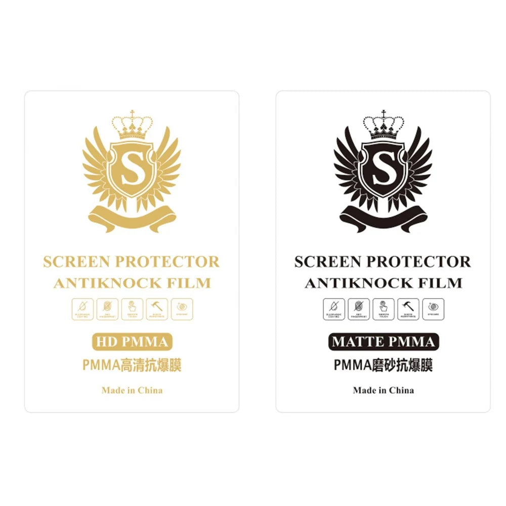 50 Pcs PMMA Anti-Explosion Film 4-Layer Thickened Cuttable Screen Protector For Flat Screens - HD - 4