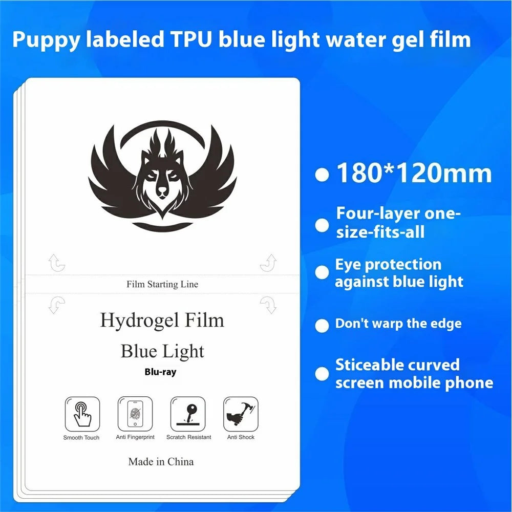 50 Pcs TPU Hydrogel Film 8 Inch 4-Layer Scratch Resistant Screen Protector For Curved  /  Flat Screens - Anti-Blue Light - 2