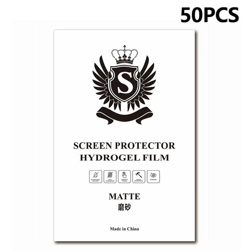 50 Pcs TPU Hydrogel Film S Standard 8 Inch Anti-Scratch Screen Protector For Curved  /  Flat Screens - Matte - 1