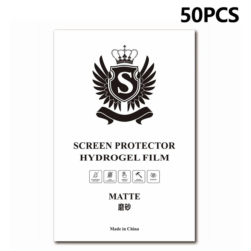 50 Pcs TPU Hydrogel Film S Standard 8 Inch Anti-Scratch Screen Protector For Curved  /  Flat Screens - Matte - 1