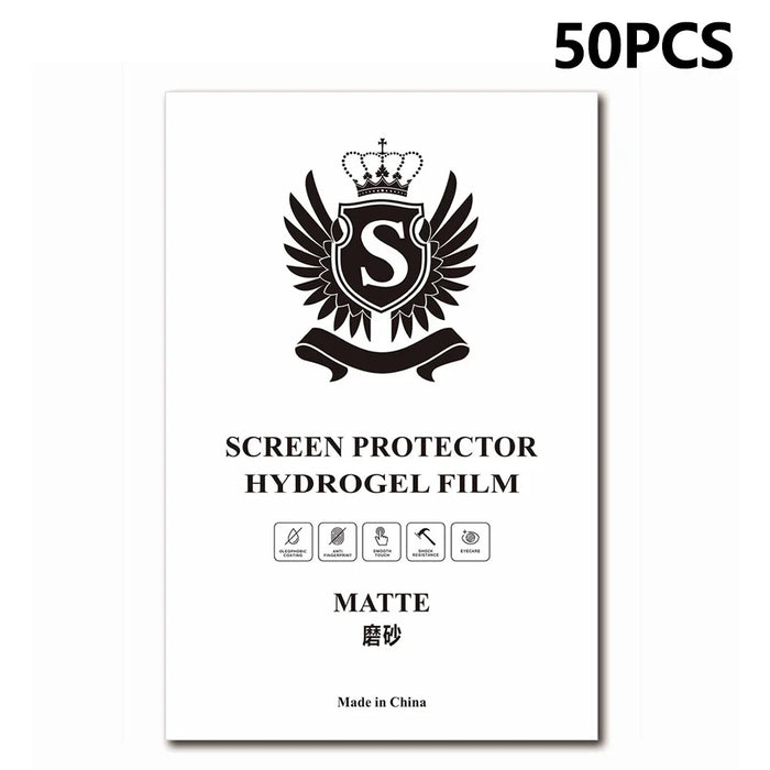 50 Pcs TPU Hydrogel Film S Standard 8 Inch Anti-Scratch Screen Protector For Curved  /  Flat Screens - Matte - 1