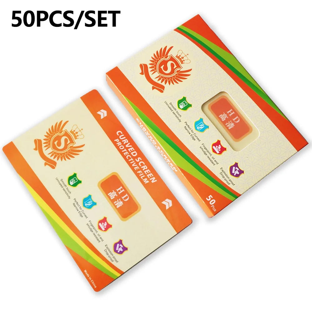 50 Pcs TPU Hydrogel Film S Standard 8 Inch 4-Layer Anti-Scratch Screen Protector - HD - 1