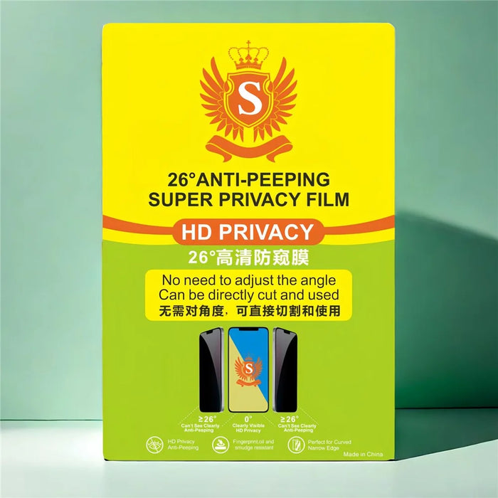 50 Pcs Privacy Screen Protector TPU HD Anti Spy Hydrogel Film Full Coverage Soft Film For Curved Screens - 3