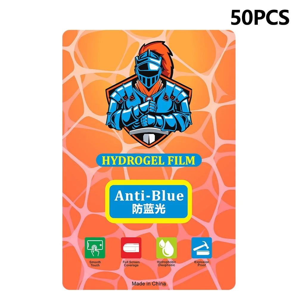 50 Pcs 8 Inch TPU Hydrogel Film Anti Scratch Screen Protector For Curved  /  Flat Screens - Anti-Blue - 1