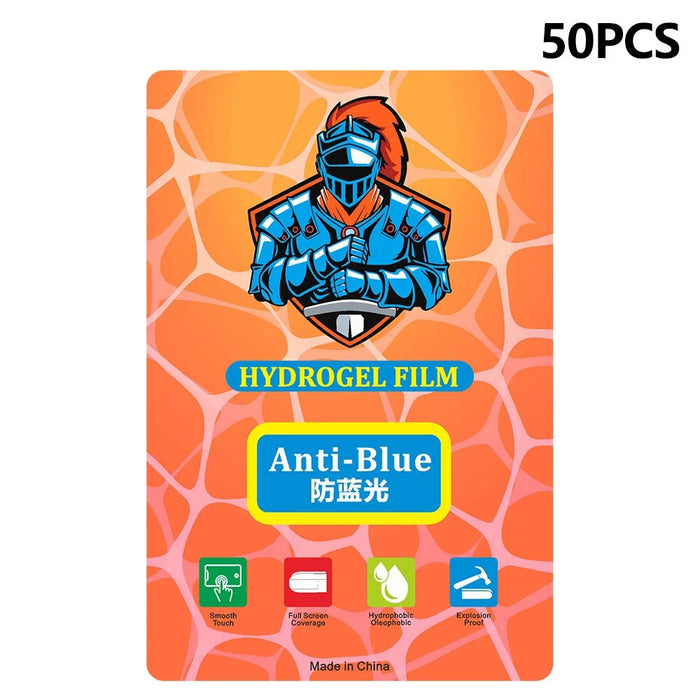 50 Pcs 8 Inch TPU Hydrogel Film Anti Scratch Screen Protector For Curved  /  Flat Screens - Anti-Blue - 1