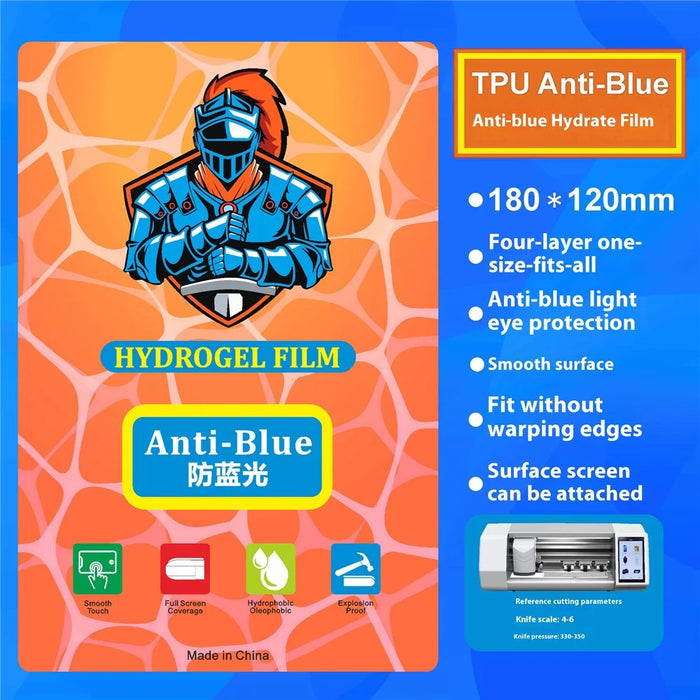 50 Pcs 8 Inch TPU Hydrogel Film Anti Scratch Screen Protector For Curved  /  Flat Screens - Anti-Blue - 2