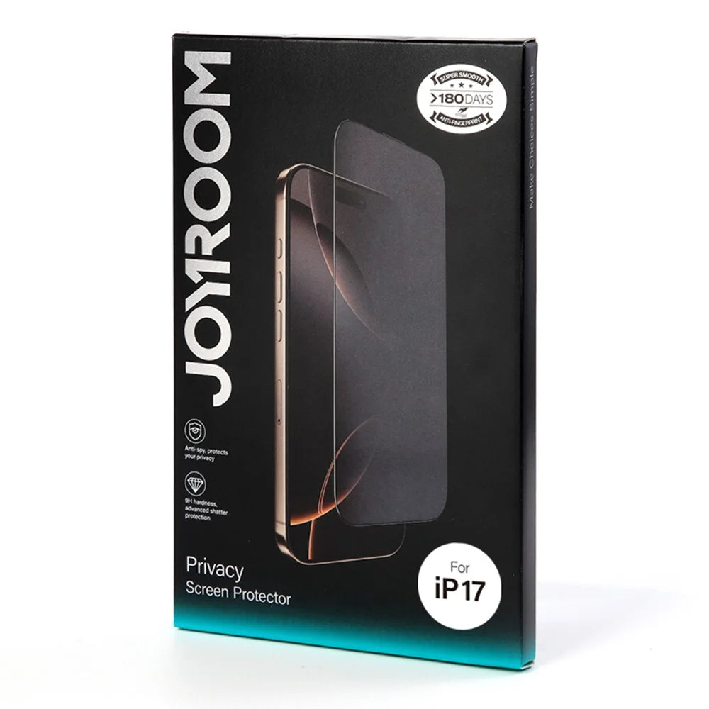 JOYROOM JR-MQS0613 For iPhone 17 2.5D Anti-Spy Full Screen Protector High Aluminium-Silicon Glass Film - 7