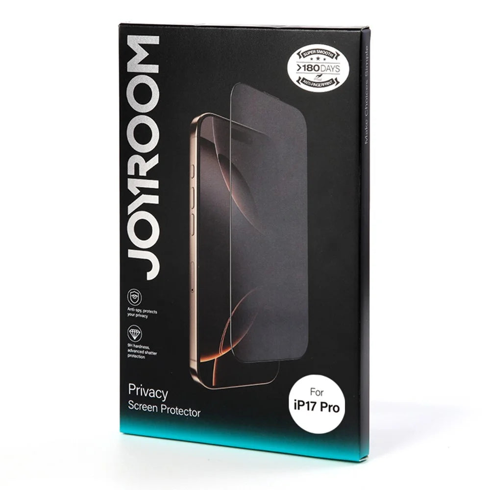 JOYROOM JR-MQS0614 For iPhone 17 Pro 2.5D Anti-Spy Full Screen Protector High Aluminium-Silicon Glass Film - 7