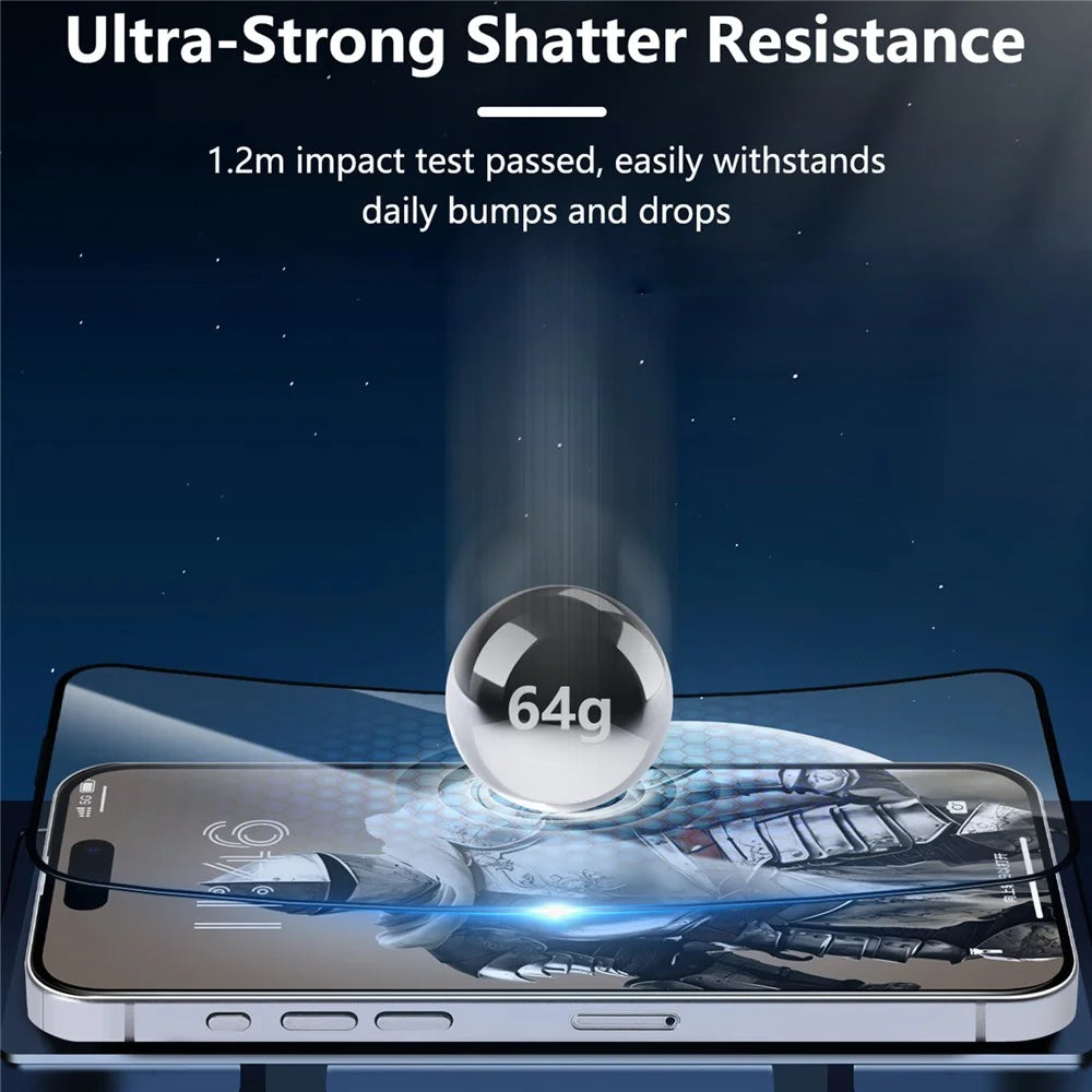 JOYROOM JR-MQS0608 For iPhone 17 Pro Max Silk Printing Screen Protector 2.5D High Aluminium-Silicon Glass Film - 5