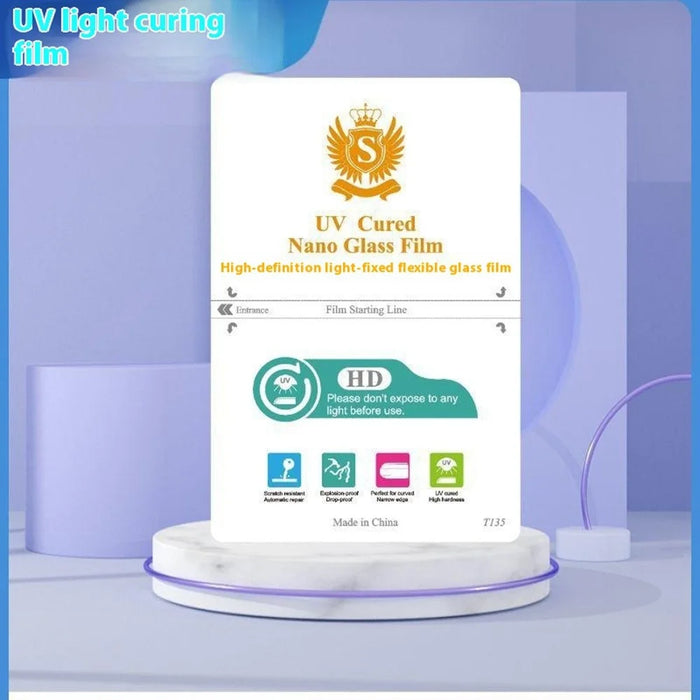 50 Pcs UV Light Curing Film Scratch Resistance Screen Protector For Curved  /  Flat Screens - T135-HD - 4