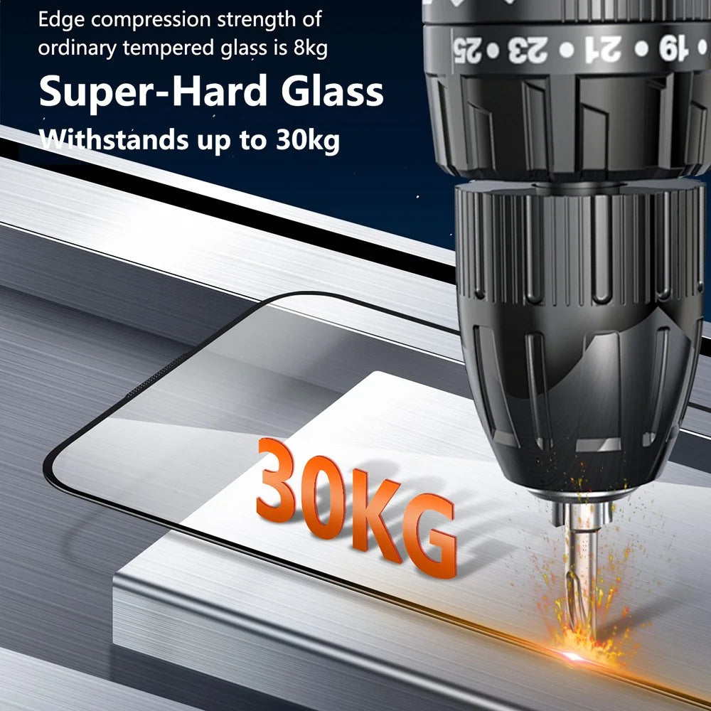JOYROOM JR-MQS0612 For iPhone 17 Pro Max Screen Protector Eye Protection 2.5D Silk Printing High Aluminium-Silicon Glass Film - 4