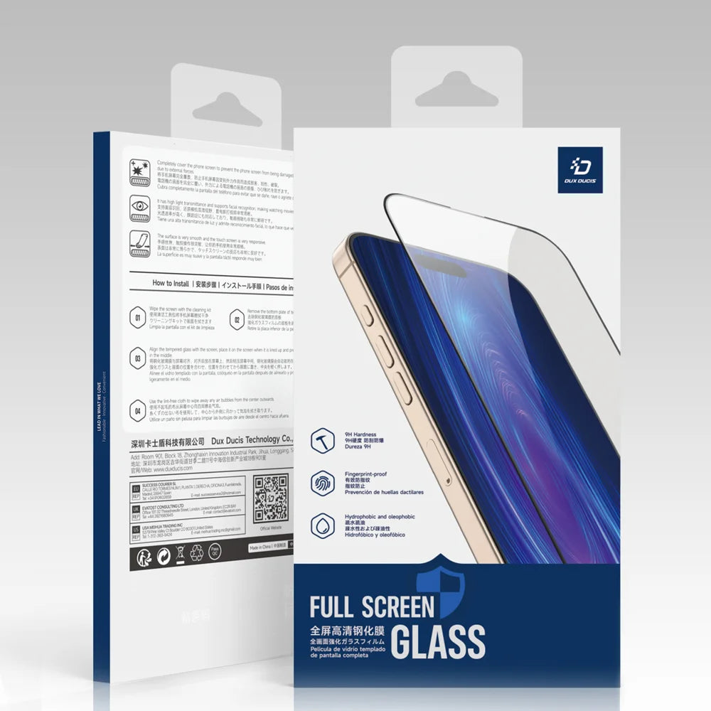 DUX DUCIS For Samsung Galaxy M36 5G Glass Film   Full Screen Protector 2.5D Flat Screen Medium Alumina Glass HD Clear Film - Black - 7