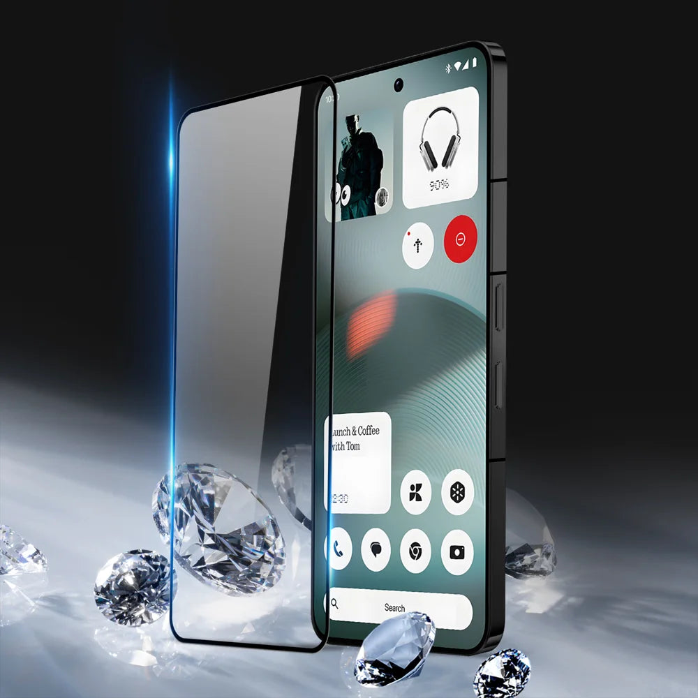DUX DUCIS For Nothing Phone (3) 5G Glass Film   Full Screen Protector 2.5D Flat Screen Medium Alumina Glass HD Clear Film - Black - 2