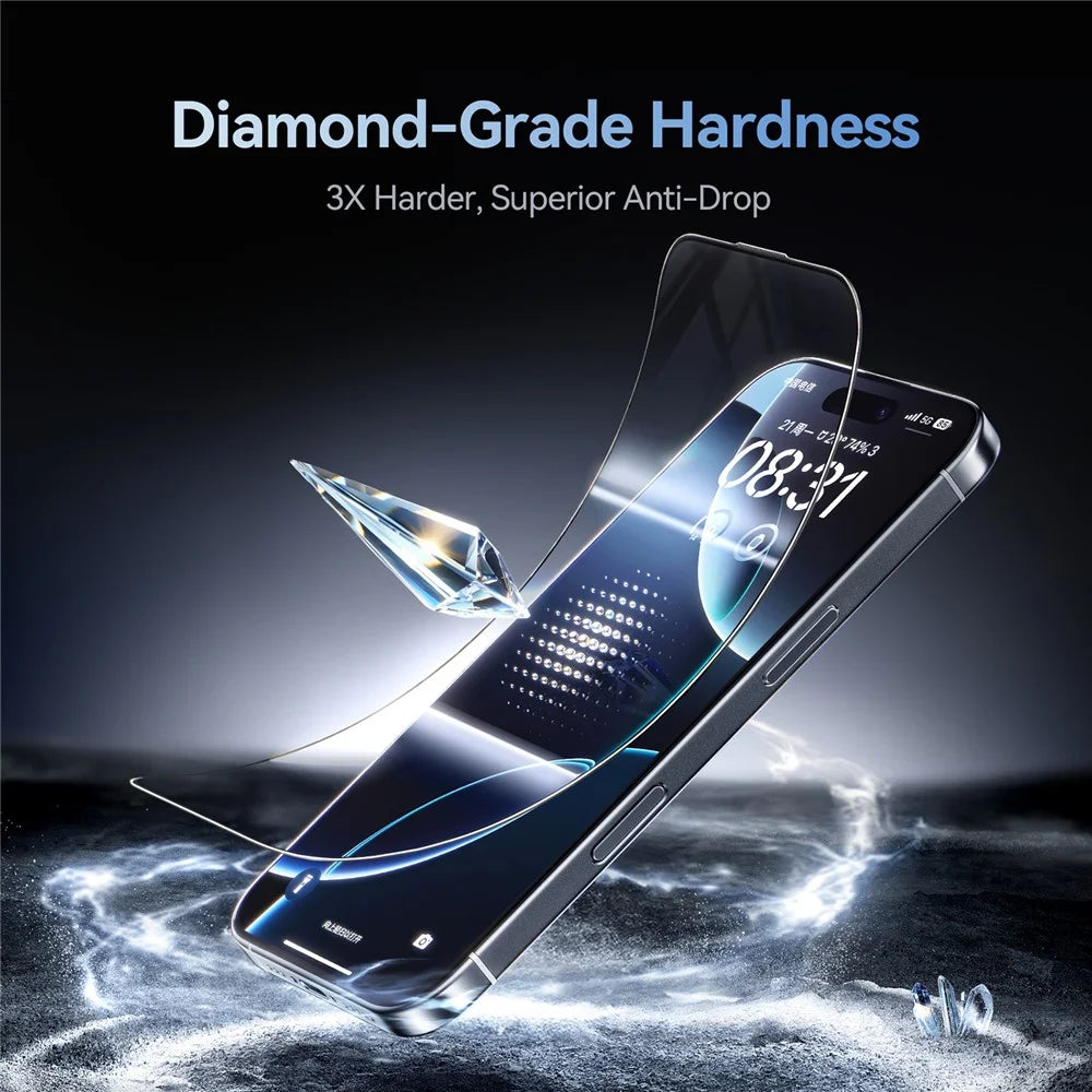 JOYROOM JR-MQS0567 For iPhone 17 Screen Protector Silk Printing 2.5D High Aluminium-Silicon Glass Clear Film - 6