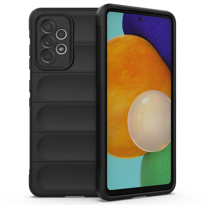 For Samsung Galaxy A52 4G/5G/A52s 5G Non-Slip Soft TPU Phone Case Drop-Proof Cell Phone Protective Cover - Black - 1