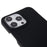 For iPhone 14 Pro Max 6.7 inch Wear-resistant Hard PC Back Cover Rubberized Glossy Surface Anti-shock Protector - Black - 6