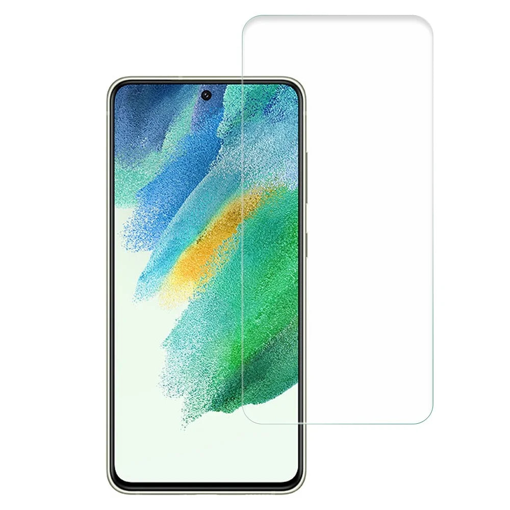AMORUS Screen Protector for Samsung Galaxy S21 FE 5G, 2.5D Arc Edge 9H Hardness Abrasion Resistant High Aluminum-silicon Glass Film - 1