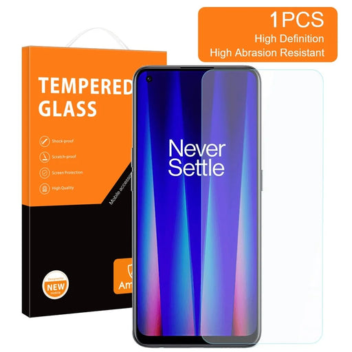 AMORUS Screen Film for OnePlus Nord CE 2 5G HD Clear 2.5D High Aluminum-silicon Glass Durable Smooth Protector - 2