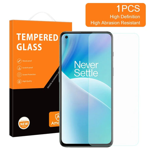 AMORUS Screen Film for OnePlus Nord 2T 5G Abrasion-resistant 2.5D High Aluminum-silicon Glass HD Clear Protector - 2