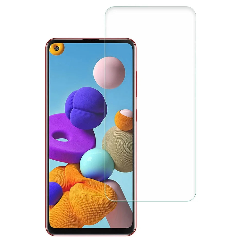 AMORUS 2.5D Arc Edge Mobile Phone Screen Protector for Samsung Galaxy A21s, Ultra Clear 9H Hardness High Aluminum-silicon Glass Film - 1