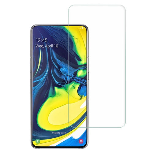 AMORUS For Samsung Galaxy A90/A80 Clear Screen Protector 2.5D Arc Edges 9H Hardness Anti-Scratch High Aluminum-silicon Glass Film - 1