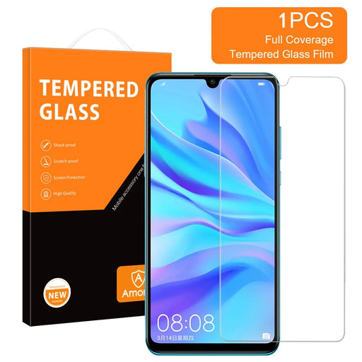 AMORUS For Huawei P30 Lite/nova 4e/P30 Lite New Edition Anti-fingerprint Super Clear 2.5D Phone Screen Protector High Aluminum-silicon Glass Film - 2