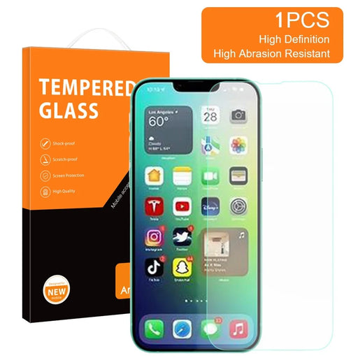 AMORUS For iPhone 14 Plus 6.7 inch 9H Hardness 2.5D Arc Phone Screen Protector Anti-explosion High Aluminum-silicon Glass Phone Protective Film - 2