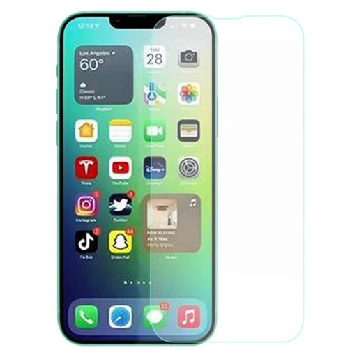 AMORUS For iPhone 14 6.1 inch High Aluminum-silicon Glass Screen Protector 2.5D Arc Edges 9 Hardness High Definition Anti-Scratch Film - 1