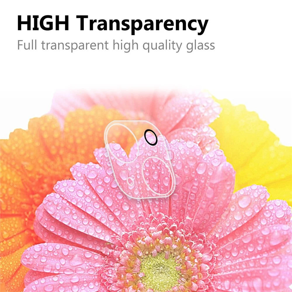 For iPhone 14 6.1 inch Drop-resistant Anti-explosion AGC Glass Full Covering High Transparency Phone Back Camera Lens Film - 5