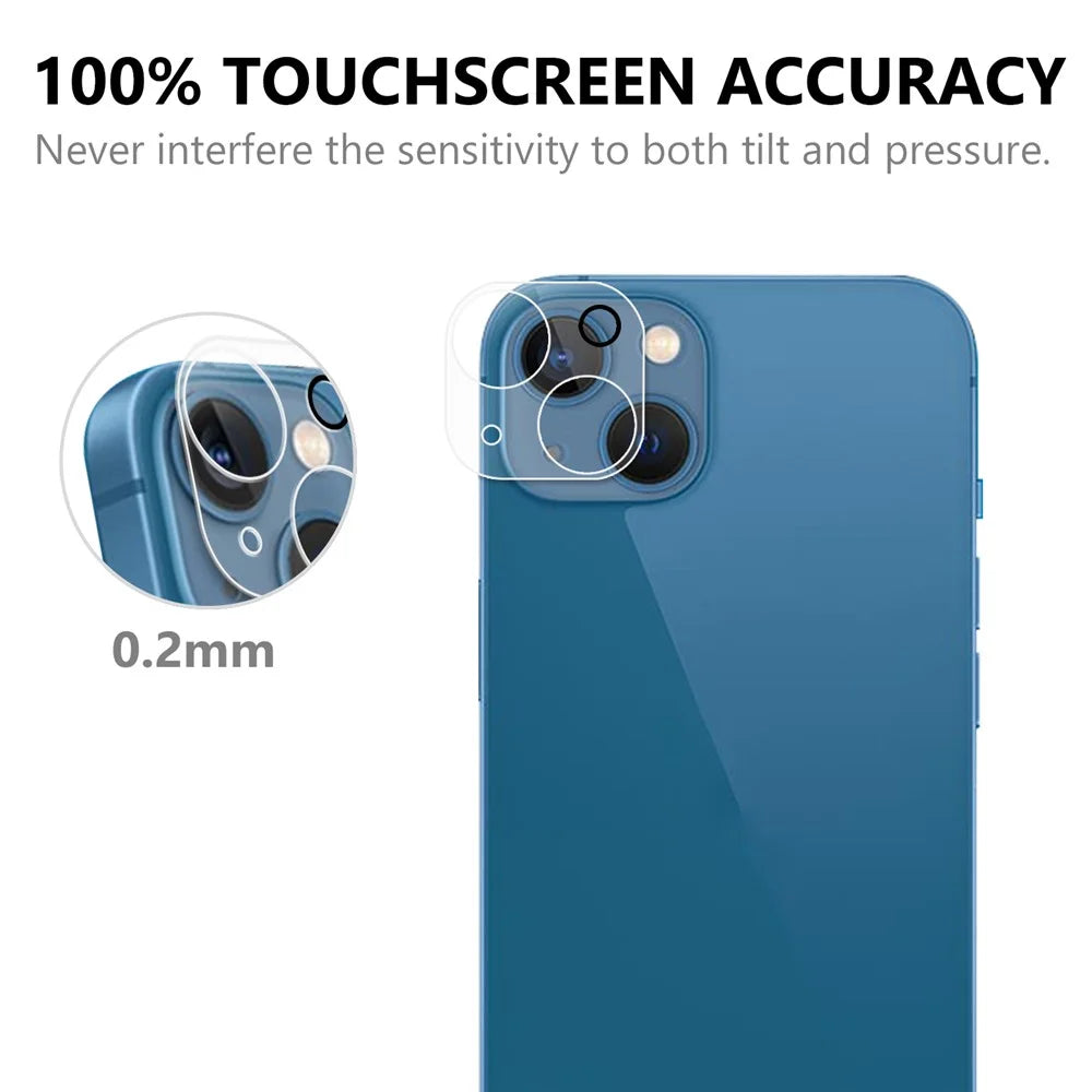 For iPhone 14 6.1 inch Drop-resistant Anti-explosion AGC Glass Full Covering High Transparency Phone Back Camera Lens Film - 6