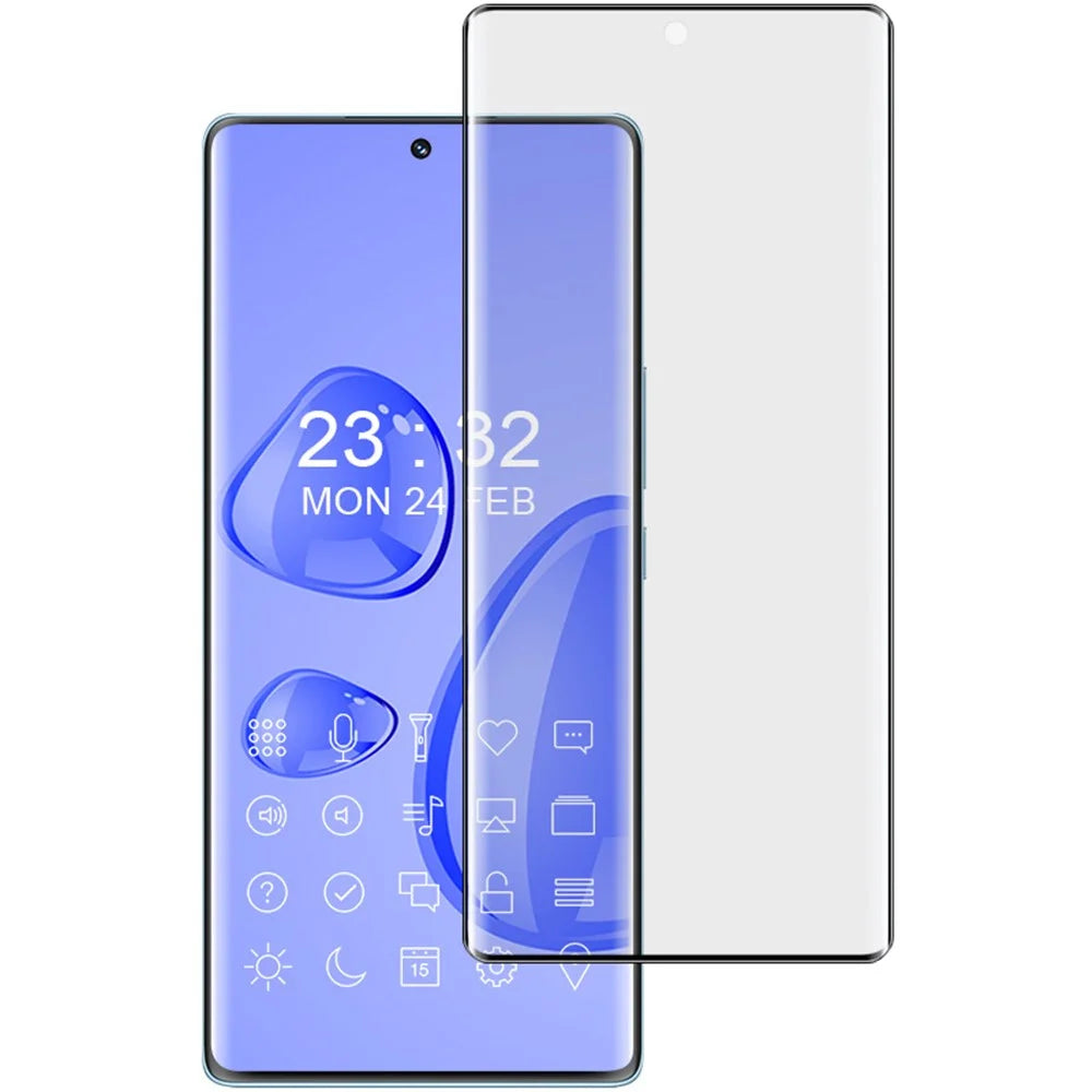 IMAK for Honor 70 5G 3D Curved Edges Screen Protector Full Coverage Side Glue Clear Scratch Resistant AGC Glass Film - 1