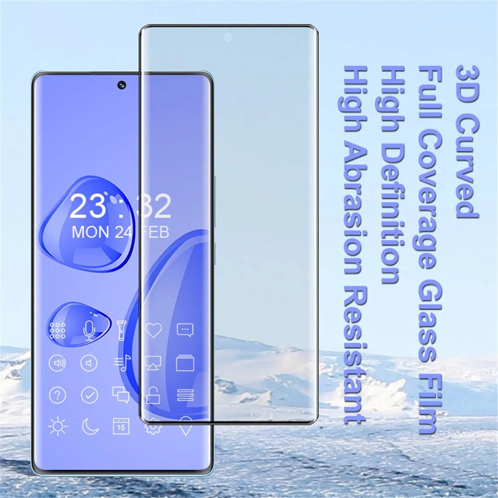 IMAK for Honor 70 5G 3D Curved Edges Screen Protector Full Coverage Side Glue Clear Scratch Resistant AGC Glass Film - 4