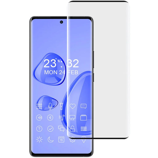 IMAK for vivo X80 5G/X80 Pro 5G/X80 Pro+ 5G Clear Screen Protector Full Coverage Side Glue 3D Curved Scratch Resistant AGC Glass Film - 1