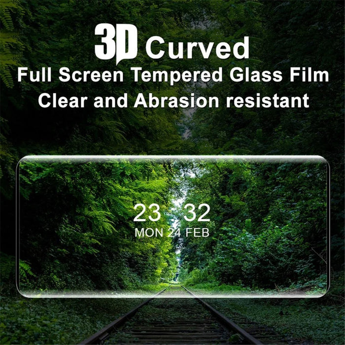 IMAK for vivo X80 5G/X80 Pro 5G/X80 Pro+ 5G Clear Screen Protector Full Coverage Side Glue 3D Curved Scratch Resistant AGC Glass Film - 3