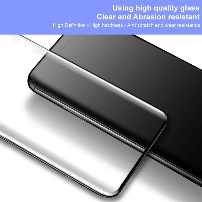 IMAK for vivo X80 5G/X80 Pro 5G/X80 Pro+ 5G Clear Screen Protector Full Coverage Side Glue 3D Curved Scratch Resistant AGC Glass Film - 6